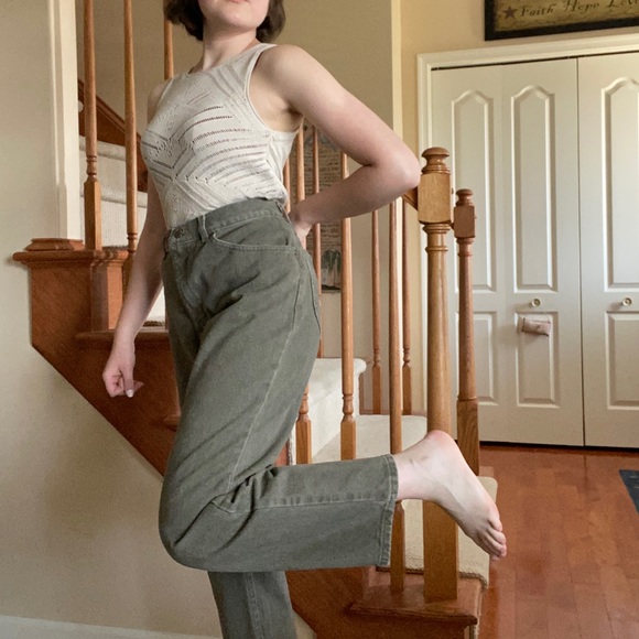 Green Vintage Mom Jeans - Picture 4 of 6